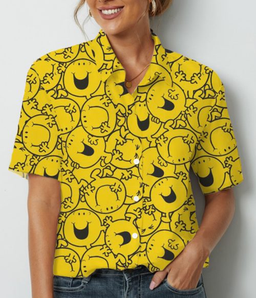 Full Of Cartoon Dolls Teacher Short Sleeve Shirt