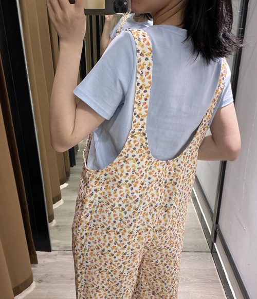 Floral Print Casual All Match Printed Jumpsuit
