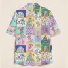 Color Cartoon Elephant And Piggie Teacher Short Sleeve Shirt