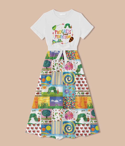 Progress Over Perfection Teacher One Piece Dress