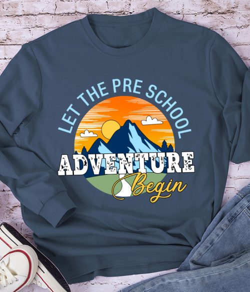 Personalized Let The Adventure Begin Teacher Long Sleeve T-Shirt