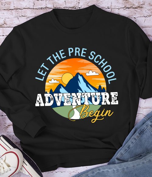 Personalized Let The Adventure Begin Teacher Long Sleeve T-Shirt