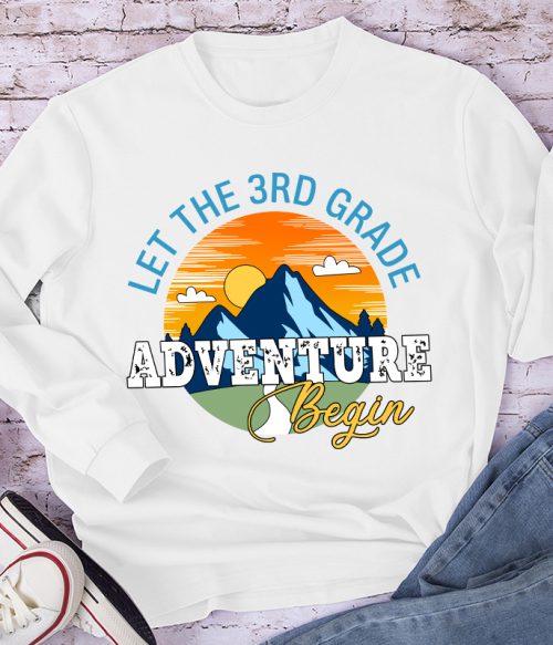 Personalized Let The Adventure Begin Teacher Long Sleeve T-Shirt