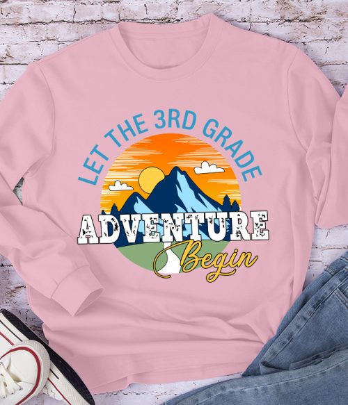 Personalized Let The Adventure Begin Teacher Long Sleeve T-Shirt