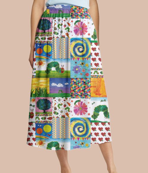 The Very Hungry Caterpillar Teacher Autumn Printed Midi Skirt