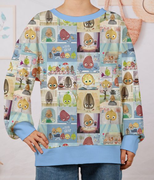 The Good Egg The Smart Cookie The Bad Seed Teacher Printed Sweatshirt