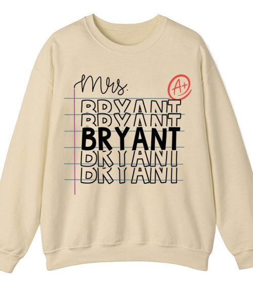 Personalized Teacher Name Teacher Sweatshirt