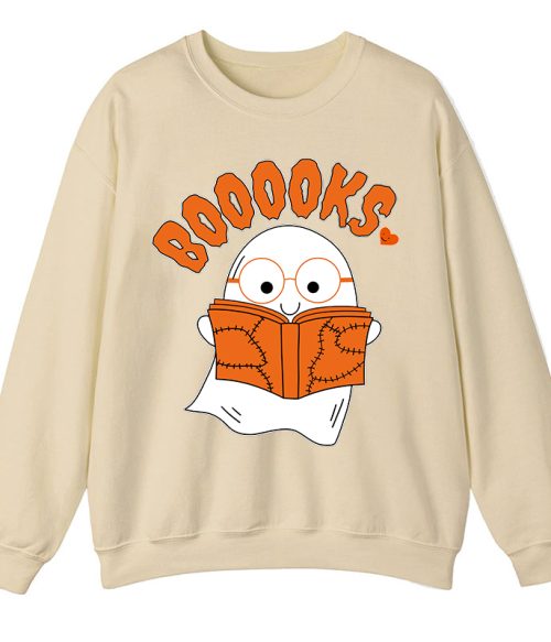 Booooks Cartoon Teacher Sweatshirt