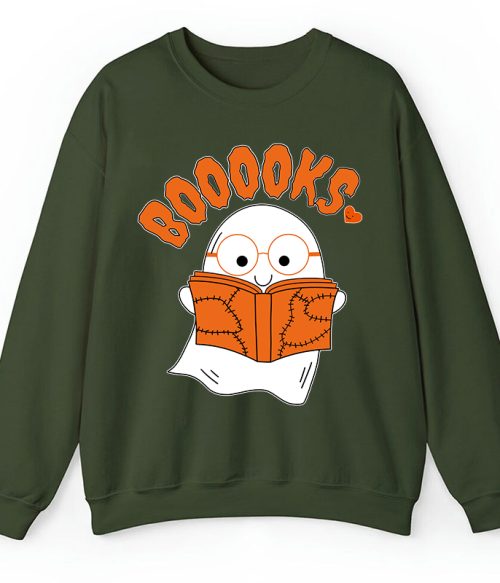 Booooks Cartoon Teacher Sweatshirt