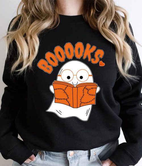 Booooks Cartoon Teacher Sweatshirt