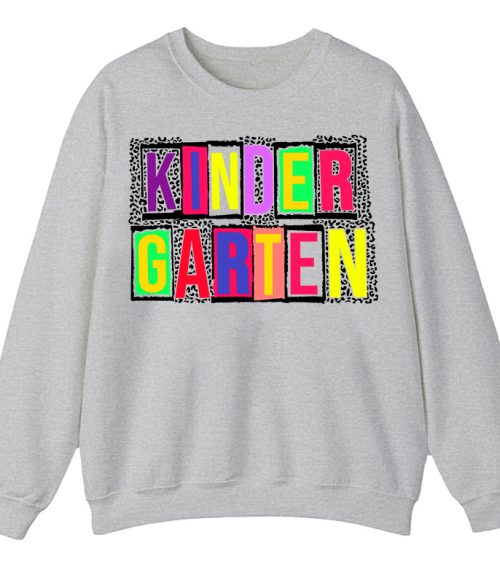 Personalized Black Panther Print Color Letters Teacher Sweatshirt