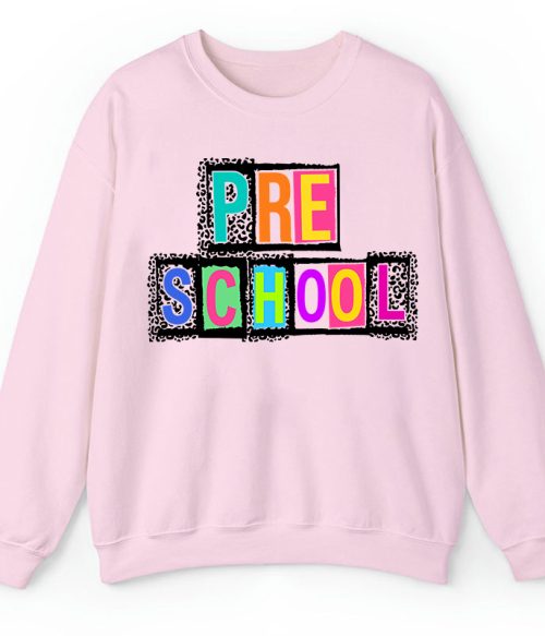 Personalized Black Panther Print Color Letters Teacher Sweatshirt