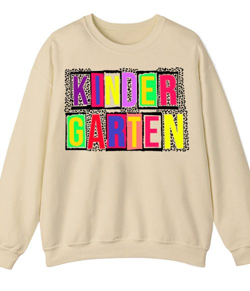 Personalized Black Panther Print Color Letters Teacher Sweatshirt
