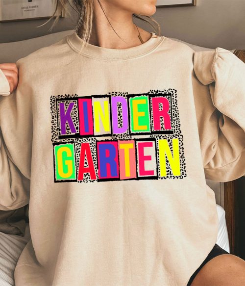 Personalized Black Panther Print Color Letters Teacher Sweatshirt