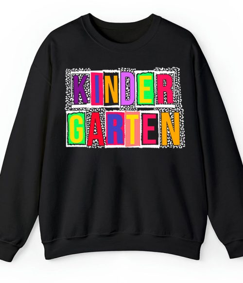 Personalized Black Panther Print Color Letters Teacher Sweatshirt