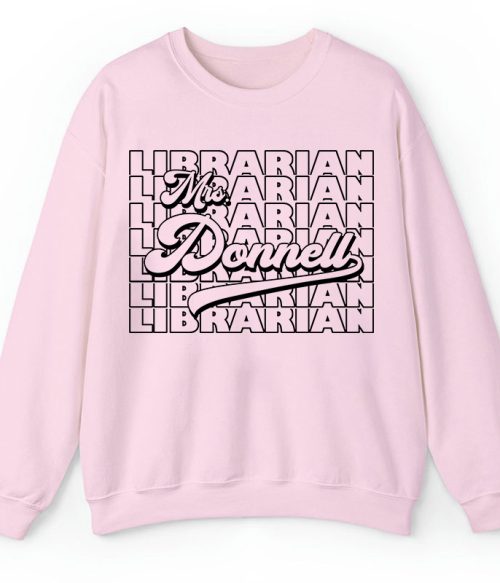 Personalized Name And Position Simple Teacher Sweatshirt