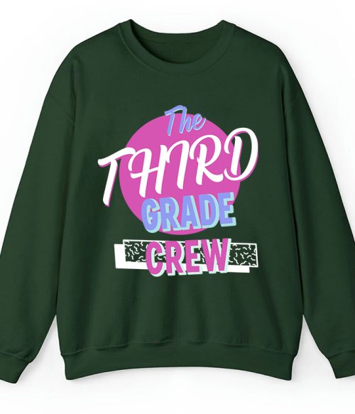 Personalized Grade Crew Teacher Sweatshirt