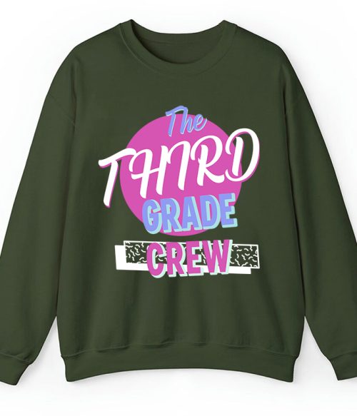 Personalized Grade Crew Teacher Sweatshirt