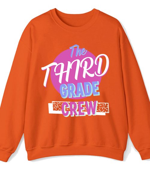 Personalized Grade Crew Teacher Sweatshirt