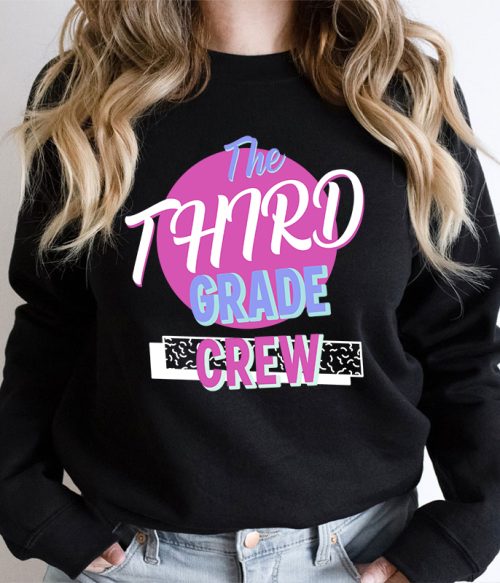 Personalized Grade Crew Teacher Sweatshirt