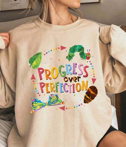 Progress Over Perfection Teacher Sweatshirt