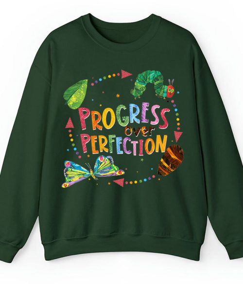 Progress Over Perfection Teacher Sweatshirt
