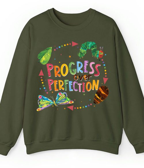 Progress Over Perfection Teacher Sweatshirt
