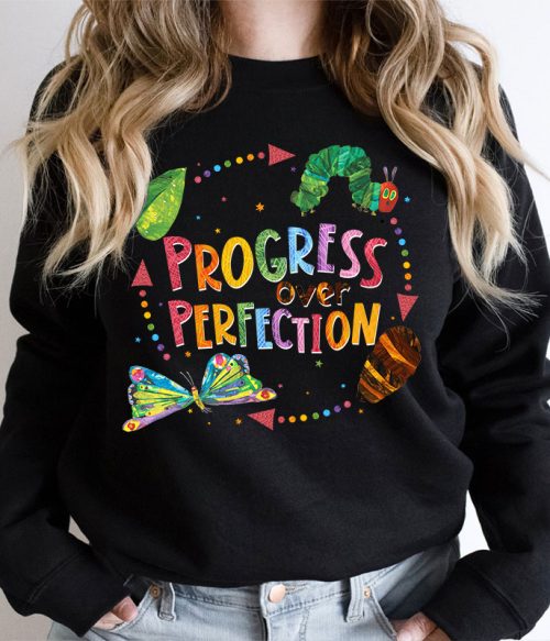 Progress Over Perfection Teacher Sweatshirt