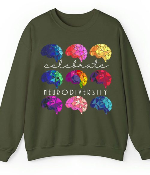Celebrate Neurodiversity Teacher Sweatshirt