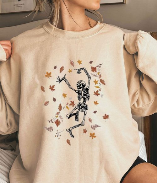 Tis The Season Dancing Skeleton Teacher Sweatshirt