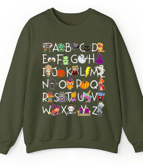 Halloween Alphabet Teacher Sweatshirt