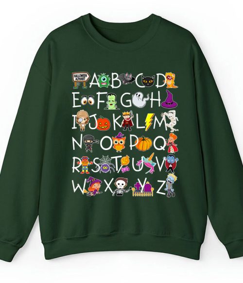 Halloween Alphabet Teacher Sweatshirt