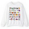 Halloween Alphabet Teacher Sweatshirt
