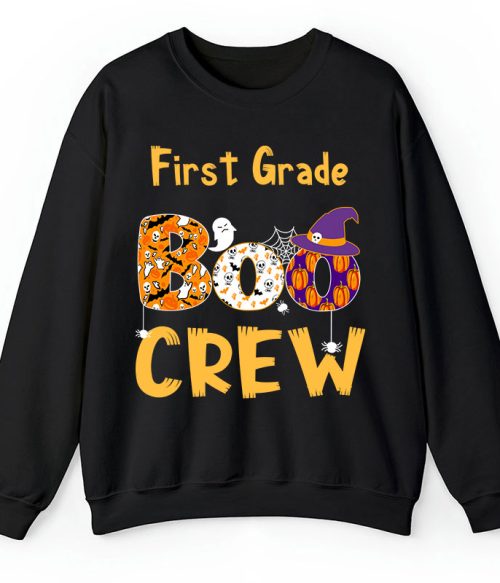 Personalized Kindergarten Boo Crew Teacher Sweatshirt