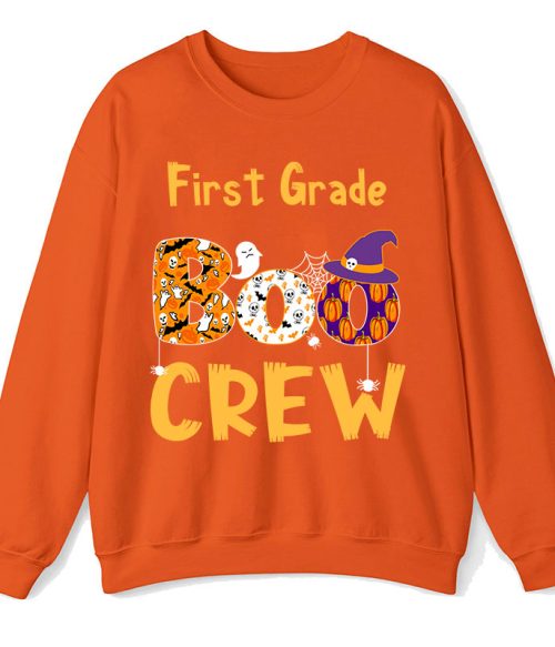 Personalized Kindergarten Boo Crew Teacher Sweatshirt
