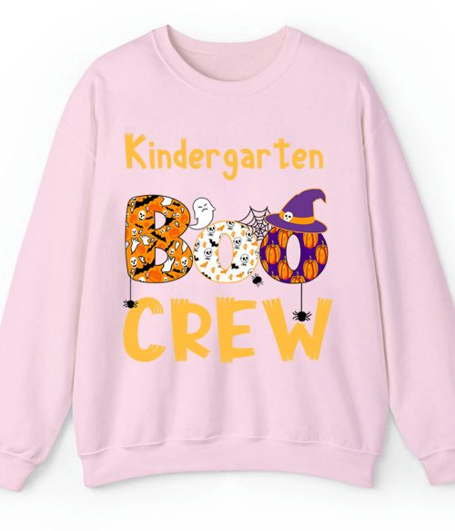 Personalized Kindergarten Boo Crew Teacher Sweatshirt