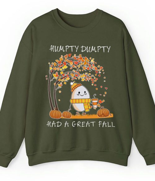 Humpty Happy Autumn Happy Fall Teacher Sweatshirt