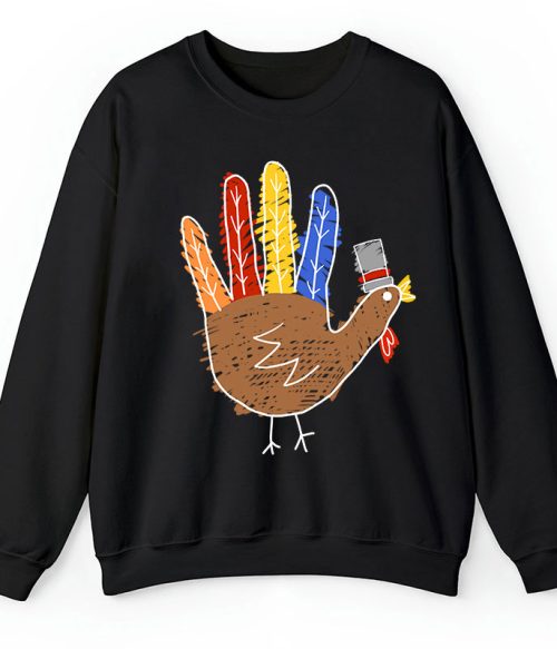 Hand Painted Turkey Teacher Sweatshirt