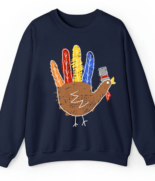 Hand Painted Turkey Teacher Sweatshirt