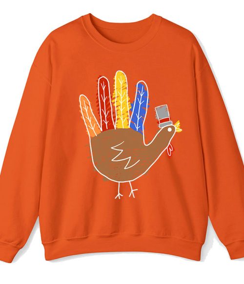 Hand Painted Turkey Teacher Sweatshirt
