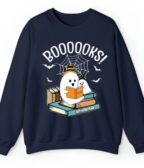 Halloween Boooooks Teacher Sweatshirt