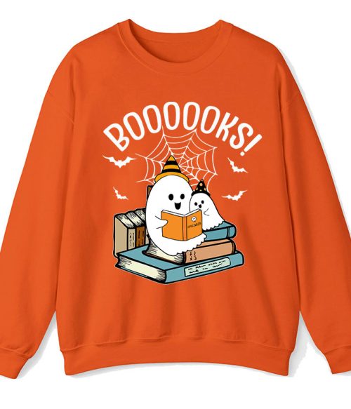 Halloween Boooooks Teacher Sweatshirt