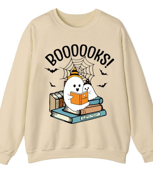 Halloween Boooooks Teacher Sweatshirt