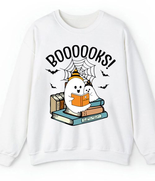 Halloween Boooooks Teacher Sweatshirt