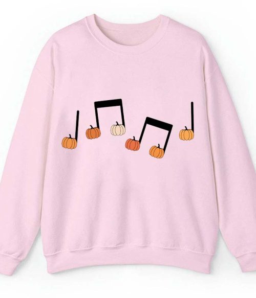 Musical Notation Halloween Pumpkin Teacher Sweatshirt