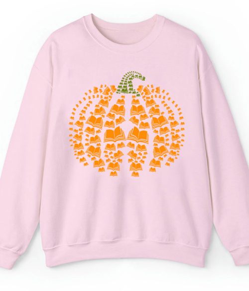 Halloween Pumpkins And Books Teacher Sweatshirt