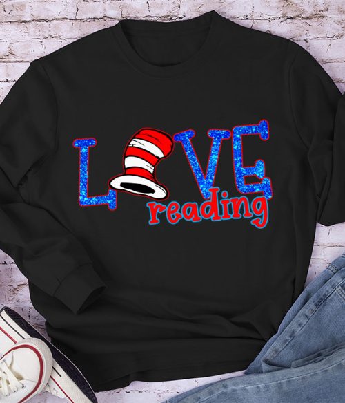 Love Reading Red Hat Long Sleeve T-Shirt