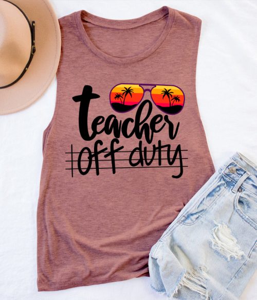 Teacher Off Duty Teacher Tank Top