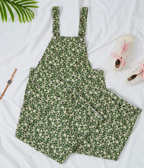 Floral Printed Casual Overalls