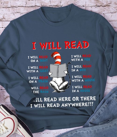 I Will Read Anywhere Long Sleeve T-Shirt
